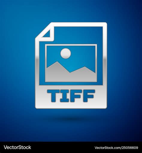 Silver tiff file document icon download tiff Vector Image