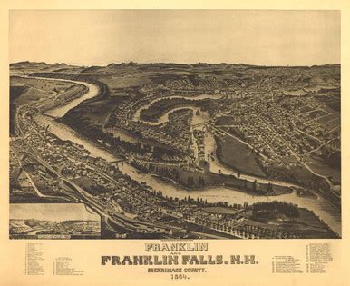 Historic Map - Franklin, NH - 1884 | World Maps Online