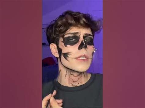 tate skull makeup TUTORIAL 💀 ( AHS - Evan Peters ) | Skull makeup tutorial, Skull makeup, Makeup ...