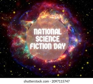 National Science Fiction Day Card Poster Stock Illustration 2097115747 | Shutterstock