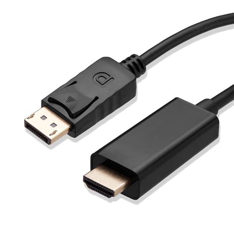 Cablevantage DP to HDMI Cable 6FT Gold Plated Display Port DP to HDMI ...