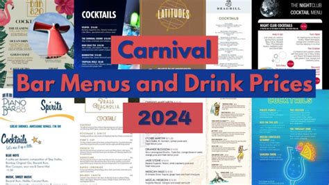 Carnival Drink Packages 2024 Cost - Cathee Gwennie