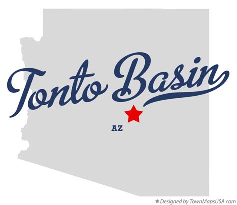 Map of Tonto Basin, AZ, Arizona