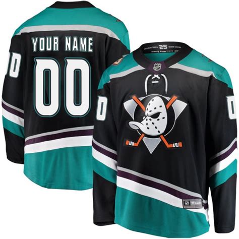 Men's Anaheim Ducks Custom Fanatics Branded Breakaway Alternate Jersey ...