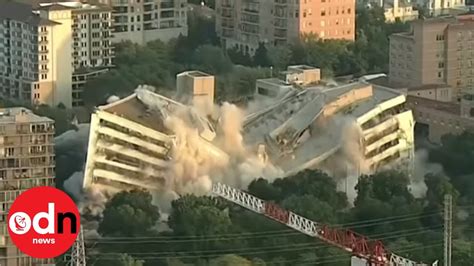 Building Implosion! Drone Captures Dallas Bank Demolition - YouTube
