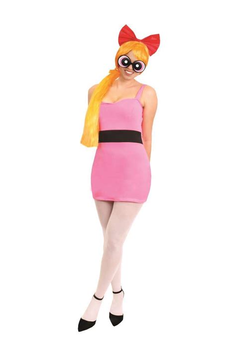 Buy OFFICIAL LICENSED POWERPUFF GIRLS BLOSSOM COSTUME. ICONIC 90S CARTOON CHARACTER COSTUME PINK ...