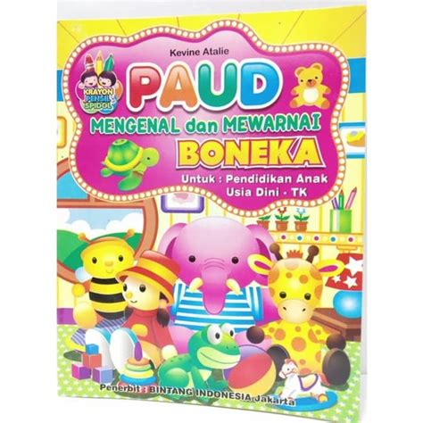 Jual Buku Edukatif Anak PAUD TK Mengenal dan Mewarnai kecil Boneka di ...