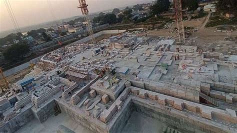 Ayodhya Ram temple: Construction underway for sanctum sanctorum | PICS | Today News