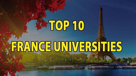 Top 10 Universities in France - YouTube