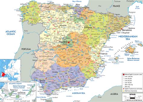 Spain Map - ToursMaps.com