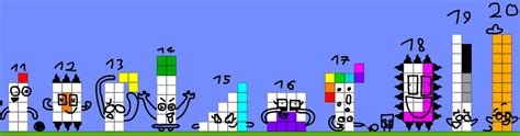 Numberblocks: 11-20 by TimiLodeOnDeviantArt on DeviantArt