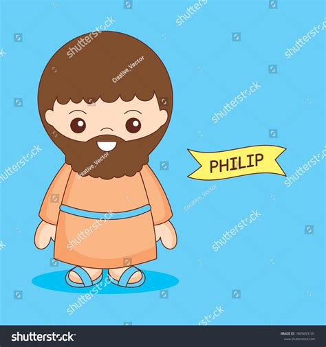 Philip Disciple Jesus Cartoon Vector Illustration Stock Vector (Royalty ...