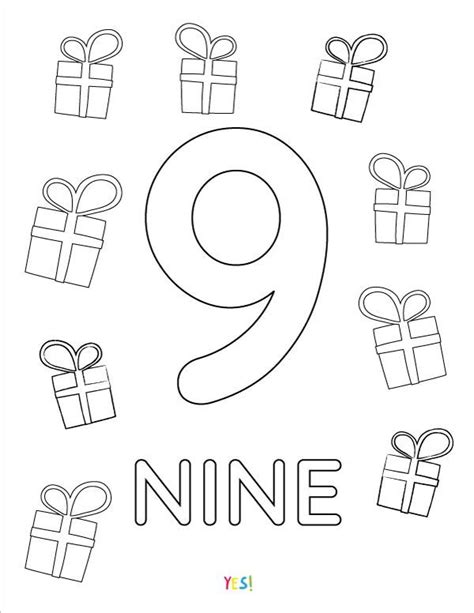 Numbers 1 10 Coloring Pages