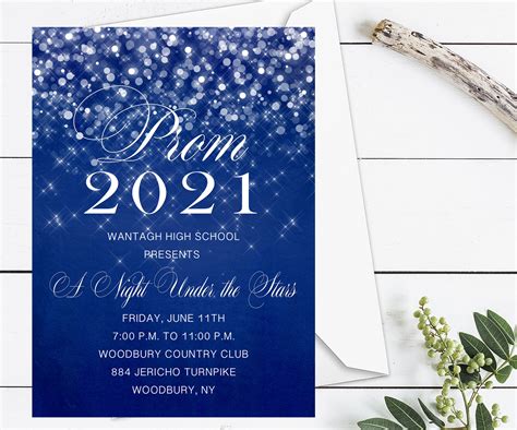 Prom Invitation A Night Under the Stars Prom Invitation Prom - Etsy