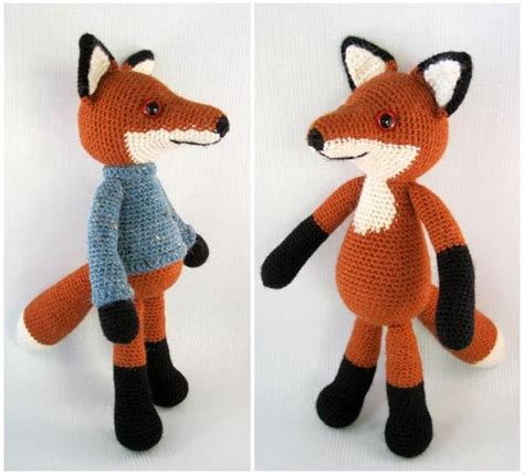 Bracken the Fox Amigurumi Crochet pattern by Lucy Collin | Crochet Patterns | LoveCrochet