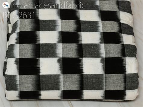 Black Ikat Cotton Fabric Yardage Handloom Fabric Sold by Yard - Etsy