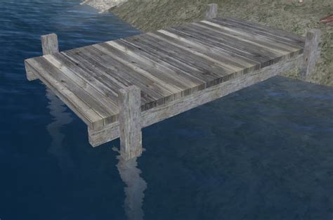 Second Life Marketplace - Weathered Wooden Boat Dock (MT)