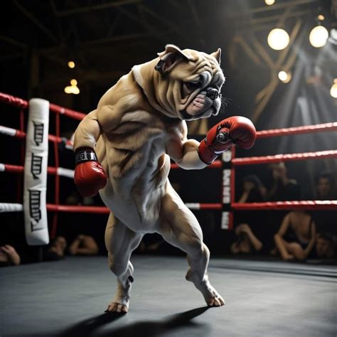 Premium Photo | A boxer in a boxing ring with a boxer on it