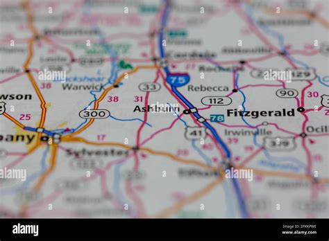 Ashburn on a map hi-res stock photography and images - Alamy