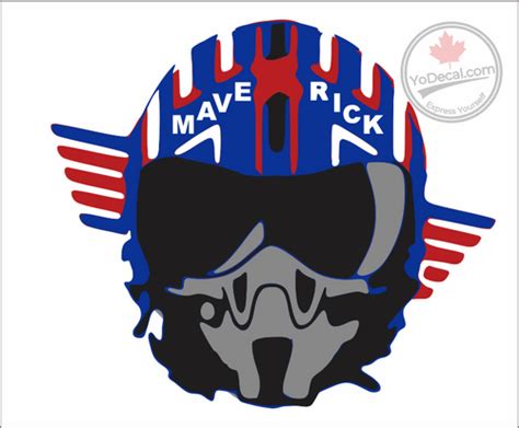 Top Gun Maverick Helmet Vinyl Decal