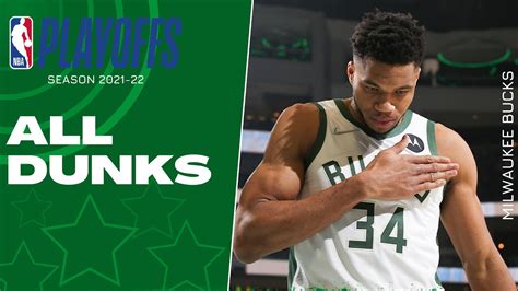 Giannis Antetokounmpo ALL 39 Dunks From 2021-22 NBA Playoffs | King of ...