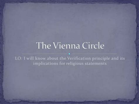 PPT - The Vienna Circle PowerPoint Presentation, free download - ID:3857259