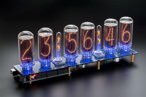 IN-18 Arduino Shield Nixie Tubes Clock [RGB, USB, Musical] [with Sockets] [Tubes, Columns ...