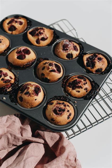 Photo Of Berry Muffins On Tray · Free Stock Photo