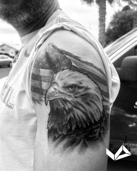 Pin by Ryan Vandewalker on tats | American flag tattoo, Eagle tattoos, Bald eagle tattoos