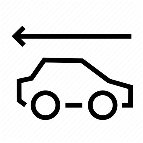 Car, driving, on, on the reverse, parking, retrograde, reverse icon - Download on Iconfinder