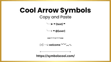 Cool Arrow Symbols Copy and Paste