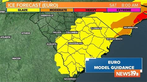 South Carolina snow ice weather forecast for Friday, January 21 | wltx.com