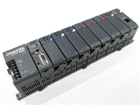 * AUTOMATION DIRECT PLC DIRECT LOGIC 205 D2-09B-1 SLOT RACK DL-250-1 F2 ...