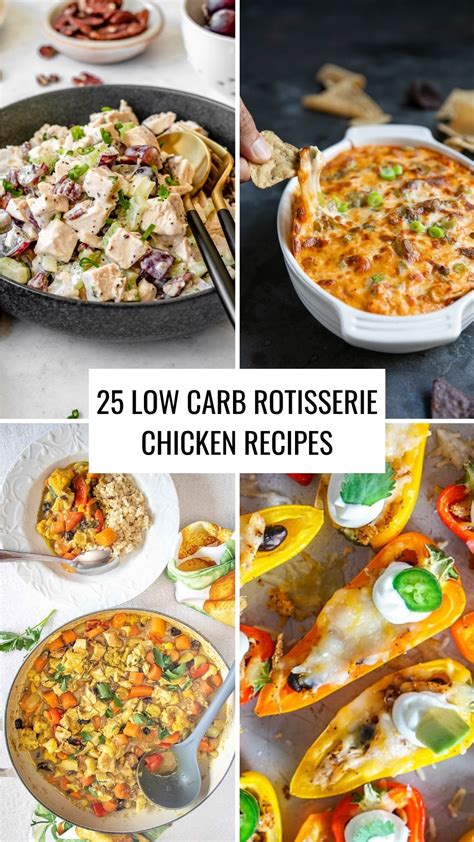 25 Low Carb Rotisserie Chicken Recipes | Couple in the Kitchen