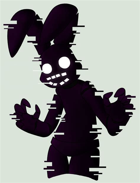 Quick Glitchy Shadow Bonnie by Mcbutt3r on DeviantArt