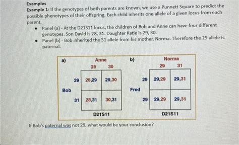 Solved Examples Example 1: If the genotypes of both parents | Chegg.com