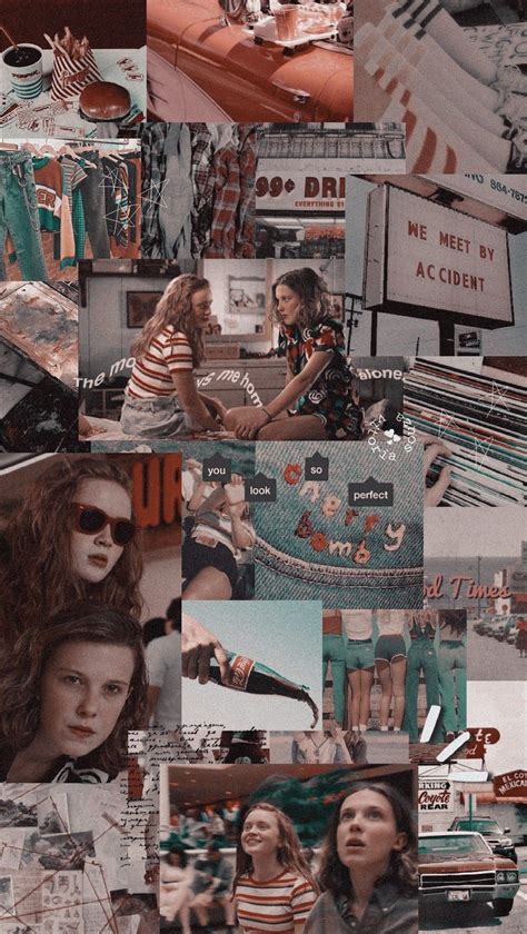 Eleven e Max Lockscreen Wallpaper Aesthetic Stranger Things Friends ...