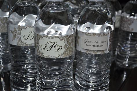 Personalized wedding water bottle Labels - Customer Ideas - OnlineLabels.com