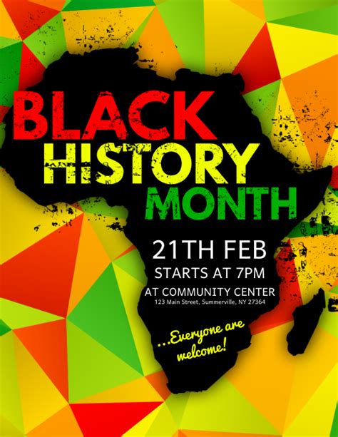 Black History Month Flyer Template | PosterMyWall