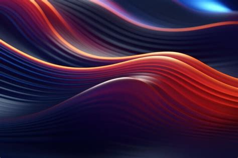 Premium Photo | Abstract background with wavy line pattern AI generated