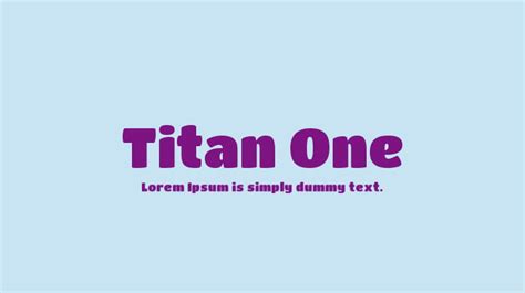 Titan One Font : Download Free for Desktop & Webfont