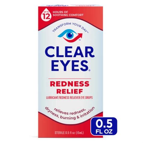 Clear Eyes Redness Relief Eye Drops, 0.5 fl oz - Fry’s Food Stores