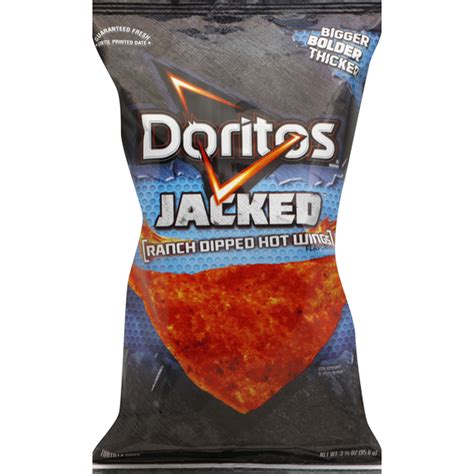 Doritos Jacked Ranch Dipped Hot Wings Flavored Tortilla Chips (3.375 oz ...