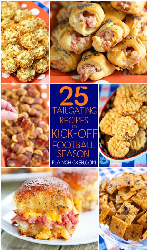 25 Tailgating Recipes to Kick Off Football Season | Plain Chicken | Bloglovin’