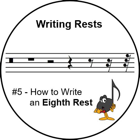 Writing Rests #5 - Eighth Rest - Ultimate Music Theory