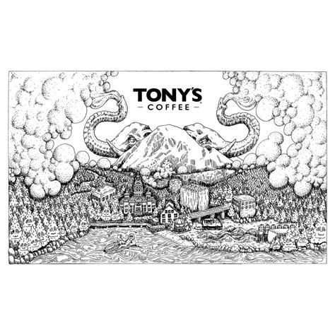 Hometown Sticker - Tony's Coffee