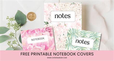 Aesthetic Printable Notebook Covers | Best Free Templates