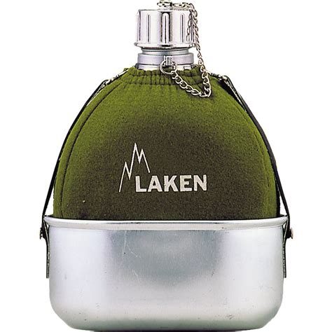 Amazon.com : Laken Clasica 34oz (1L) Canteen (Khaki with aluminium pot) : Camping Canteens ...