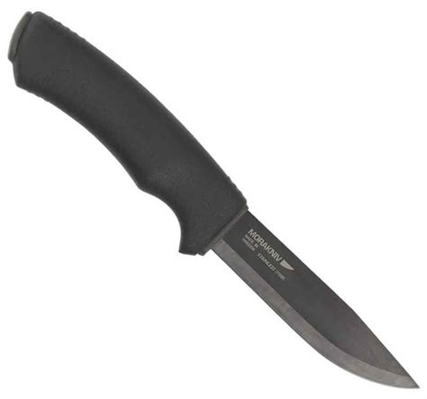 Mora Knives Tactical Fixed Blade, Stainles Steel, Black Rubber Handle