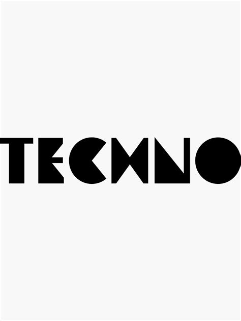 "Techno Music Logo" Sticker for Sale by Technofestival | Redbubble